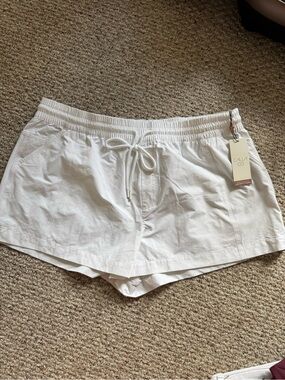 CALIA by Carrie Underwood White Drawstring Athletic Shorts